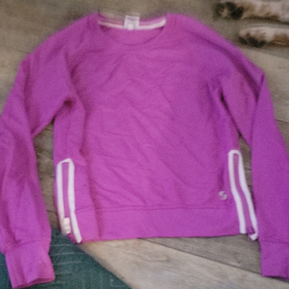 Soffe Women's Vibrant Purple Crew Neck Sweater